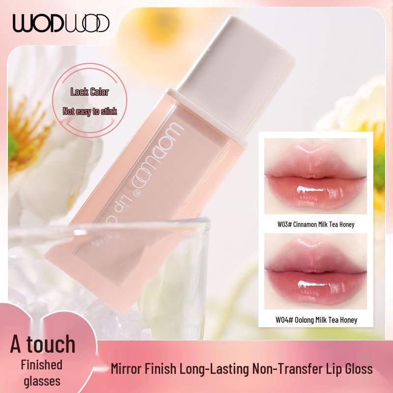 WODWOD Mirror Finish Long-Lasting Sheer Lip Gloss - Low Saturation Whitening Effect