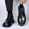 Leather Shoes Men's Leather New Autumn Breathable Trend Soft Sole Men's Business Dress Casual Shoes Wedding Shoes Trend