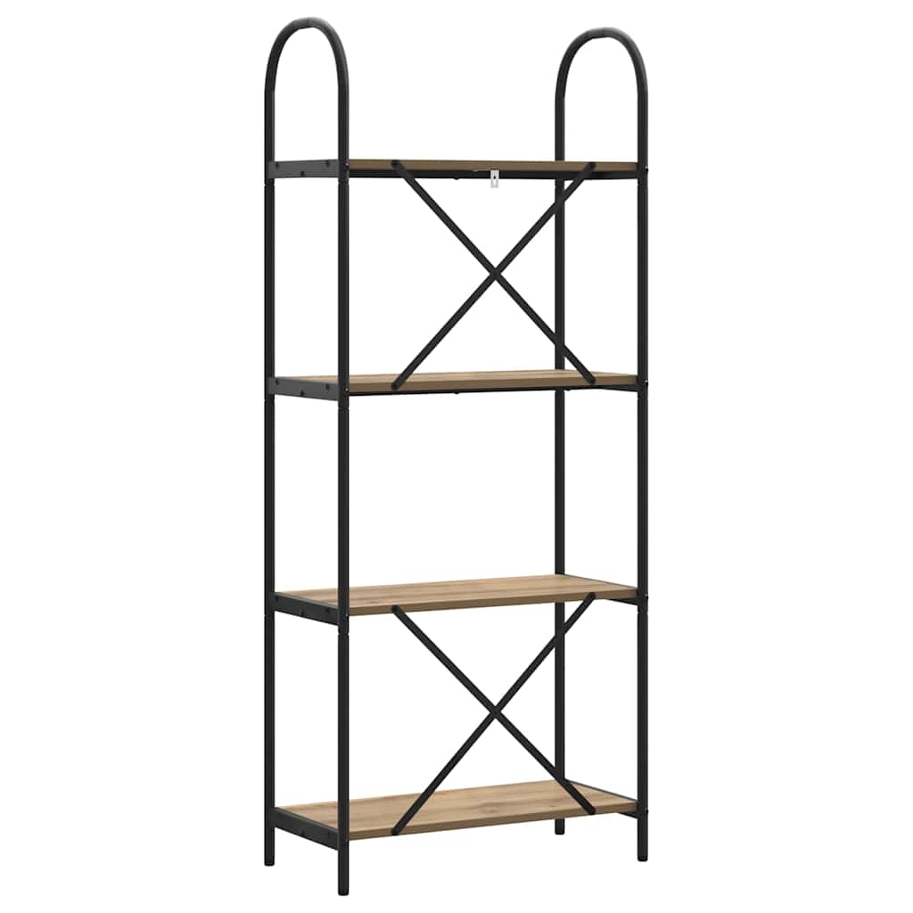 Artisan Oak Bookshelf 60 x 30 x 146 cm Particleboard