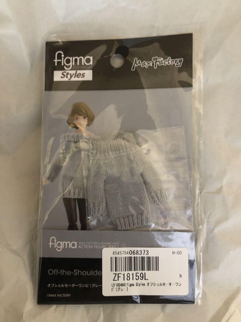 

[USED] figma Styles Off-the-shoulder sweater dress, grey