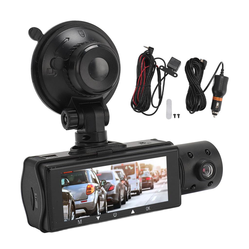 Car DVR Camera Front and Rear 1080P Night Vision Wide Angle G Sensor Recording Motion Detection 24H Parking Mode Dash