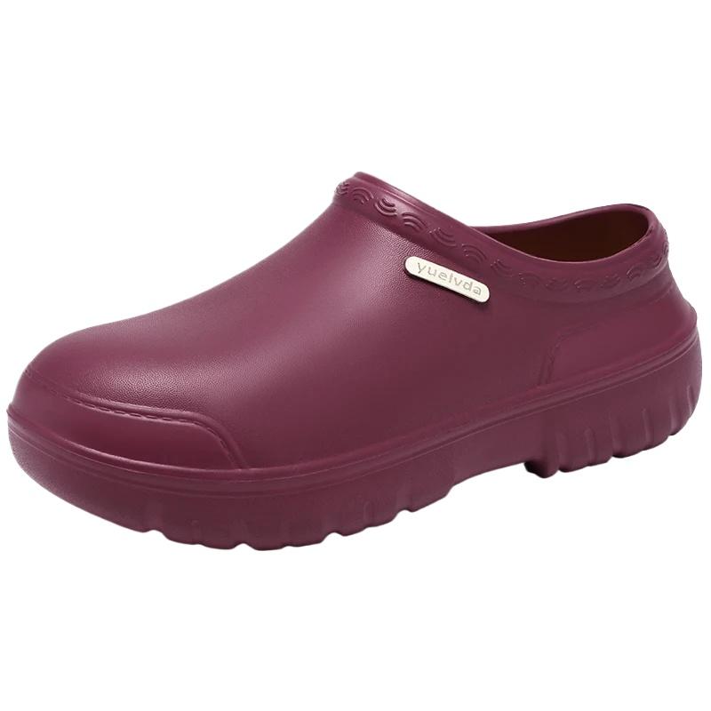 

Professional Anti Slip Chef Shoes EVA Lightweight Couple Sandals Outdoor Beach Slippers Comfortable Walking Sneaker Zapatillas 35-36