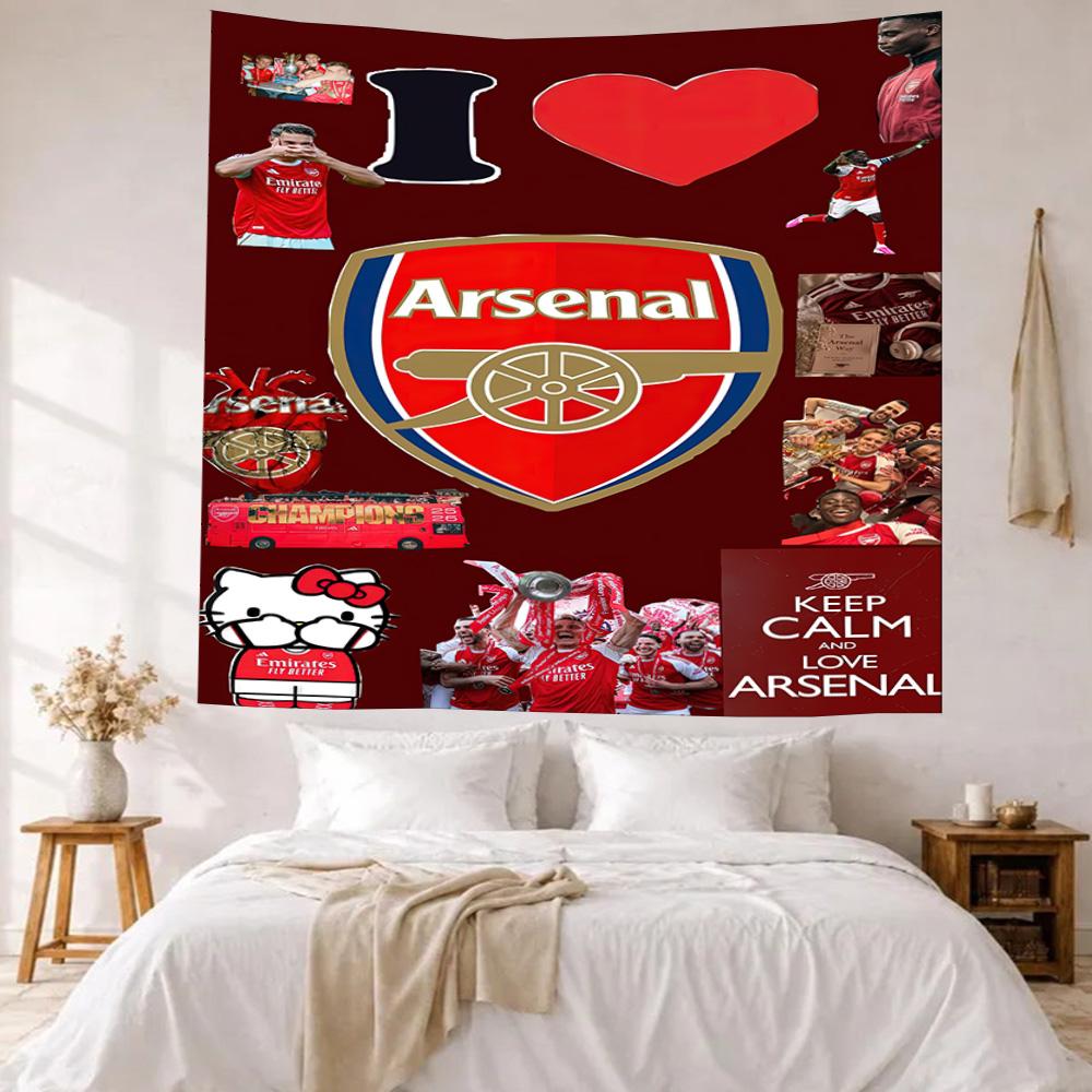 Arsenal Wall Decor Tapestry Art For Pet Memorial Birthdaywedding Party Backdrop Family Gift