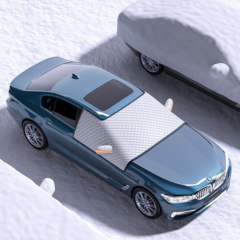 Car Sunshade Half Cover: Winter Anti-Freeze, Anti-Rain, Frost and Dust Protection Shield