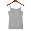 Summer Vest Sling Sleeveless Slim Version Tops Solid Color Soft Elastic Tank
