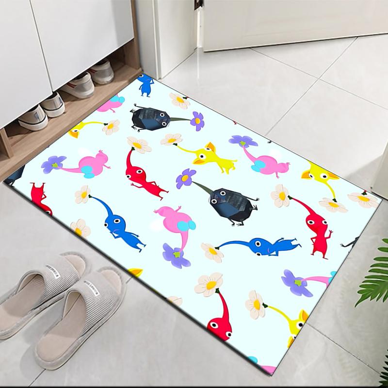 Pikmin Printed Carpet, for Office Chair Living Room Bedroom Kitchen Room Decor Gifts.