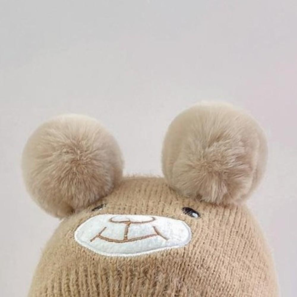 Plush Baby Winter Hats Coldproof Newborn Cap Cute Warm Bonnet Kids