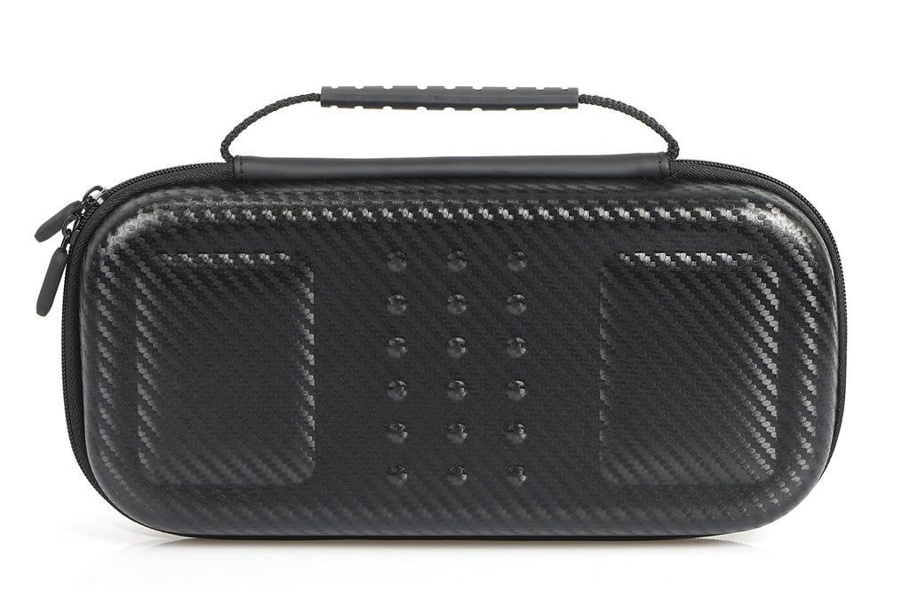 AmazonBasics Nintendo Switch Trage Tasche Fassungsvermögen 10 Haupteinheiten und x x Schwarzes Etui, Schlank, Karten, 26,19 5,99 13,31 cm,
