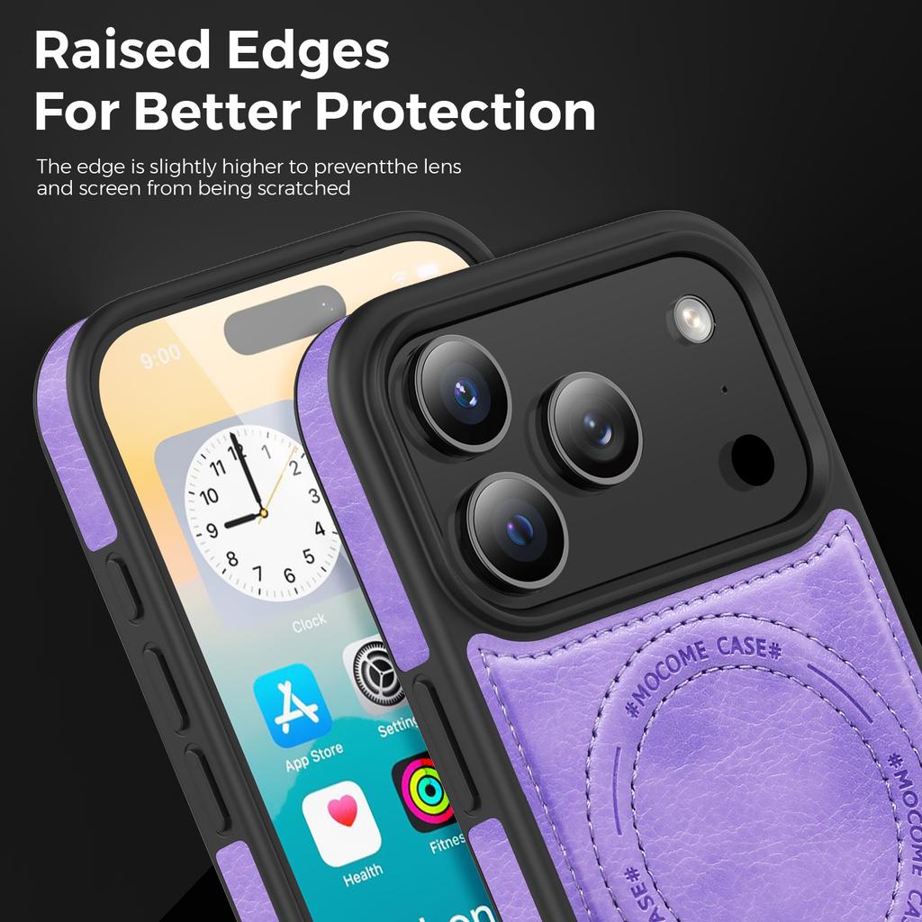 Per iPhone 11 12 13 14 15 16 17 Pro Ma/AIR 16E 16 15 Plus Custodia di Ricarica Wireless Custodia in Pelle per Telefono Cover Protettiva