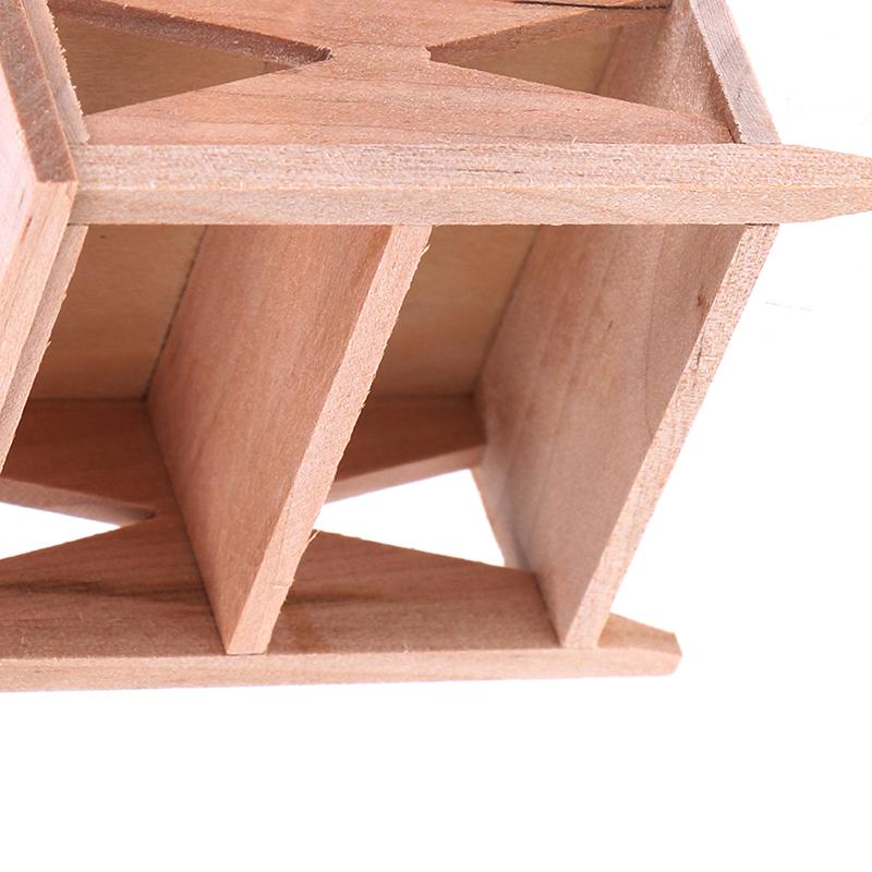 1/12 Dollhouse Miniature Unpainted Lockers Storage Rack Model Diy Accessories