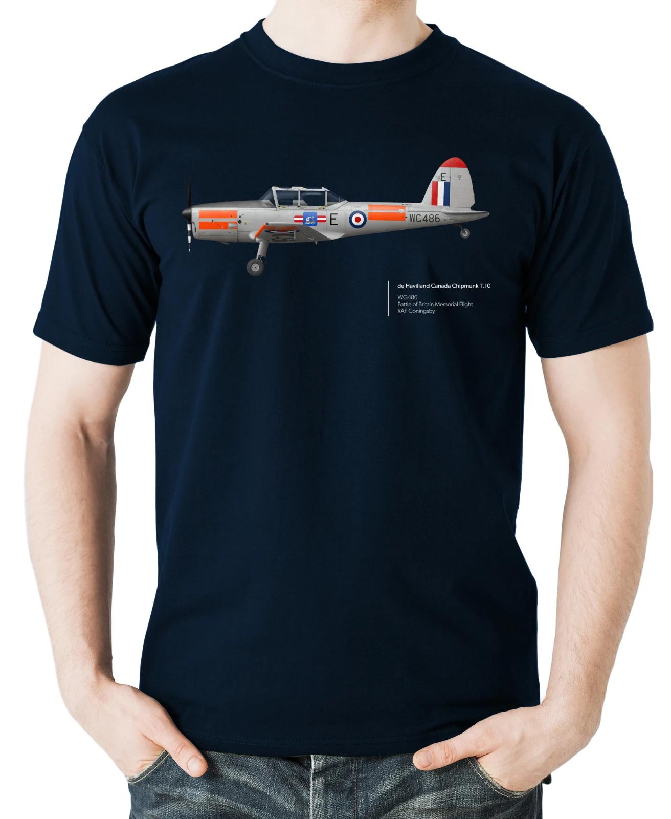 

BBMF De Havilland Canada Chipmunk T10 Aviation Themed TShirt Summer Cotton ONeck Short Sleeve Mens T Shirt New S3XL 4XL