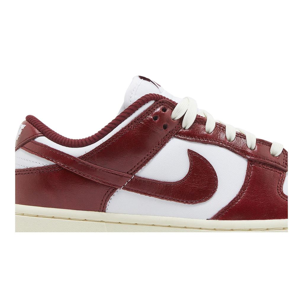 Nike Womens Dunk Low Premium 'Vintage Red' (women's sizes) White / Team Red / Coconut Milk Skate Shoes FJ4555 100