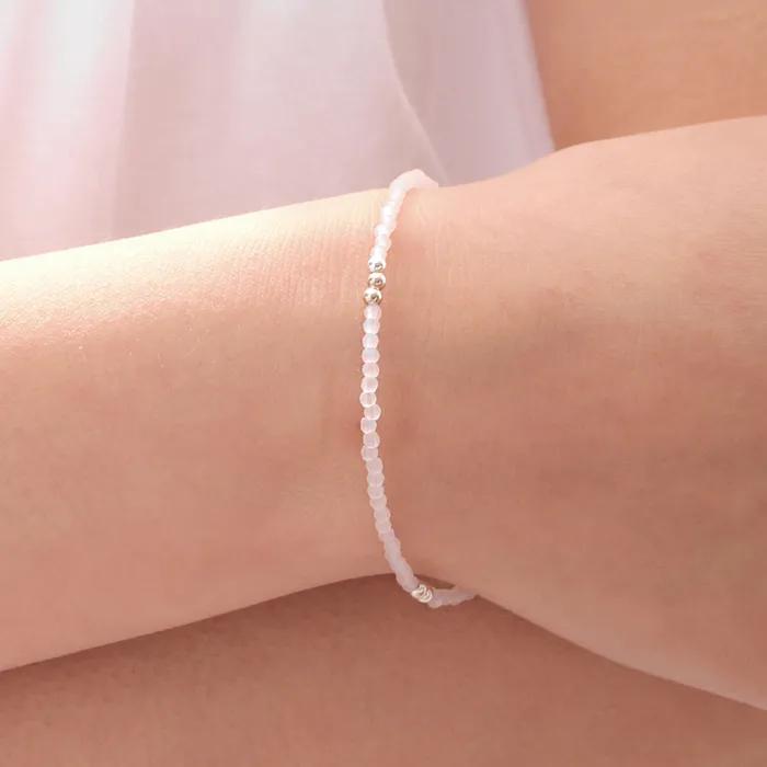 COTOIT_Pink Anemone Beads Bracelet