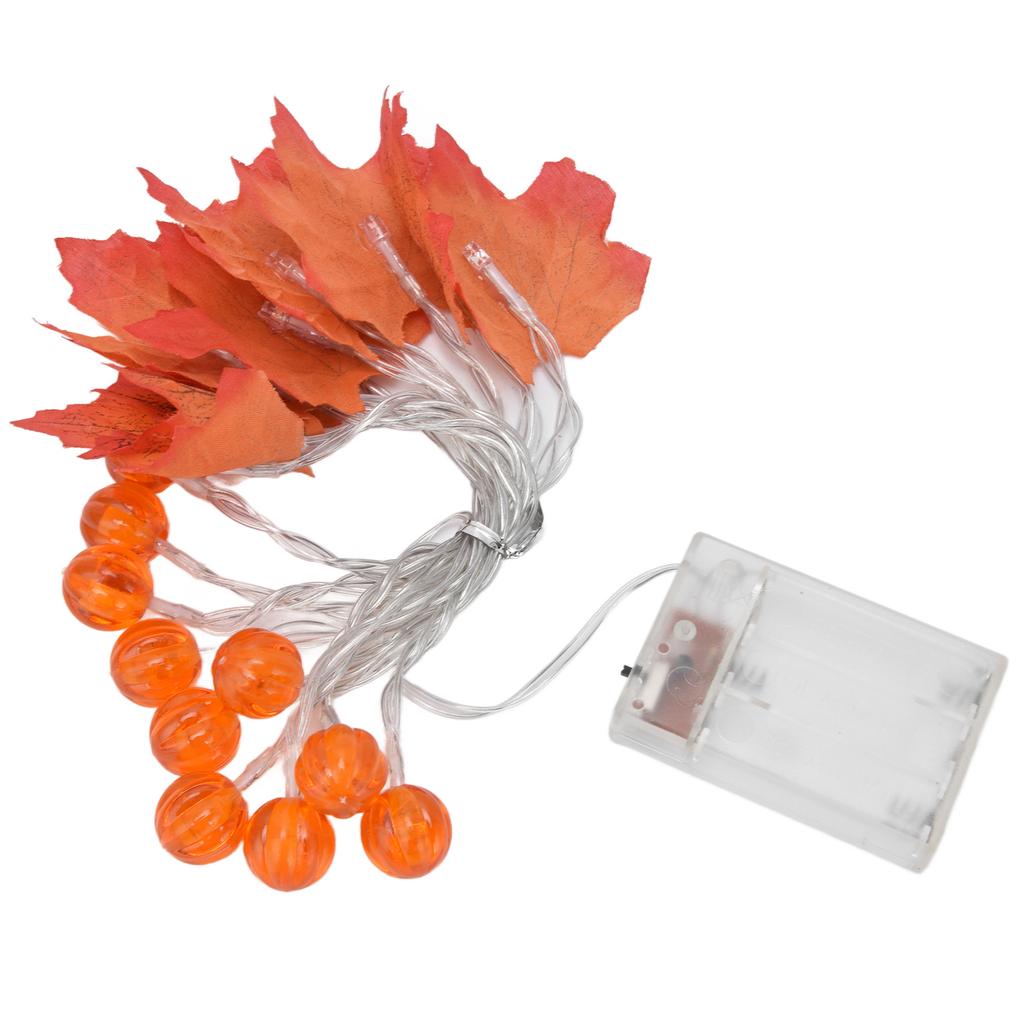Maple Leaf String Light with Constant Light Flashing Dual Modes Indoor Outdoor Holiday Party Decors(  9.8ft 20LED )