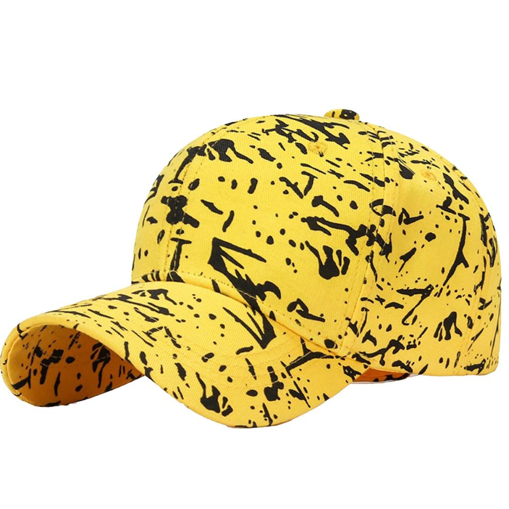 Baseball Striped CZ023 [White Fang] Hat, Cap, Pattern, Stylish, Fashionable, Cool, Men's, Women's, (Yellow)