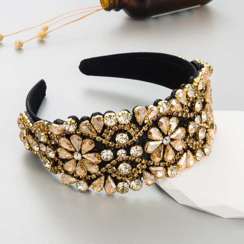 Women HairHoop Baroque Light Luxury Geometric High Grade Headwear