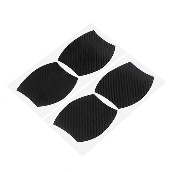 

4 шт., авто ручка, защита от царапин, автомобильная наклейка, дверная чаша, защитная пленка, наклейка чёрный