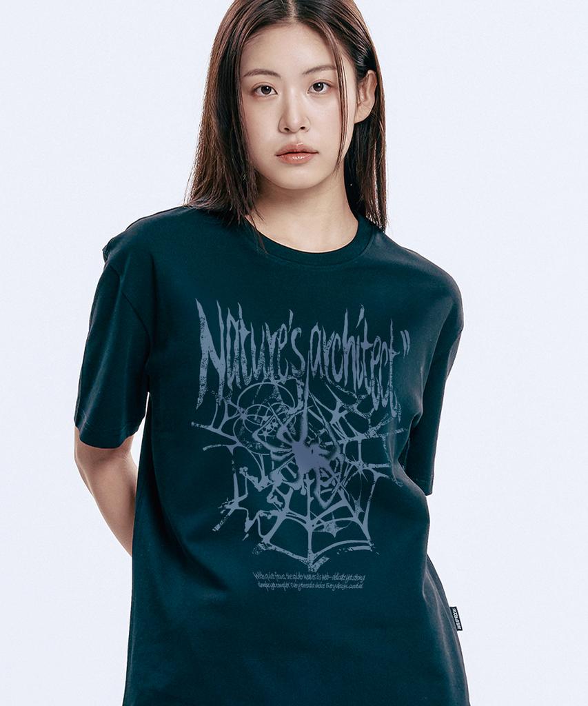 WILDROCK Wild Spiderweb Pigment Oversized Short Sleeve T-Shirt_7 Col