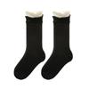 Female Spring and Autumn Double Mouth Roll Edge Long Tube Stack Socks
