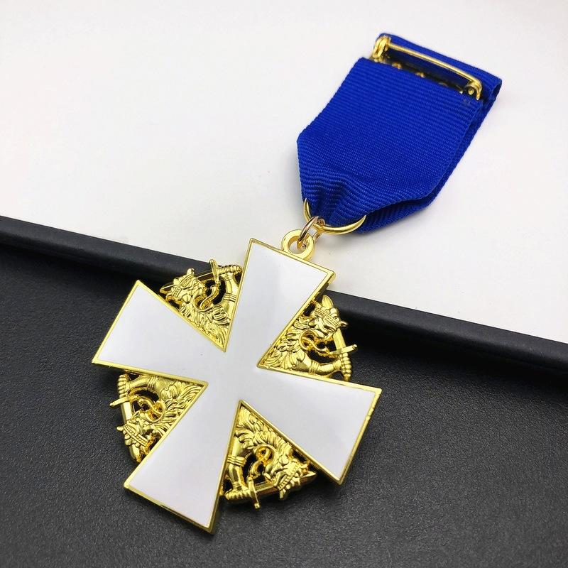 Fiński Medal Białej Róży, Medal Zagraniczny, Metalowy Medal Pamiątkowy, Broszka, Wisiorek, Kolekcjonerski Prezent, Akcesorium, Prezent na Boże Narodzenie, Drobiazgi do Skarpetki