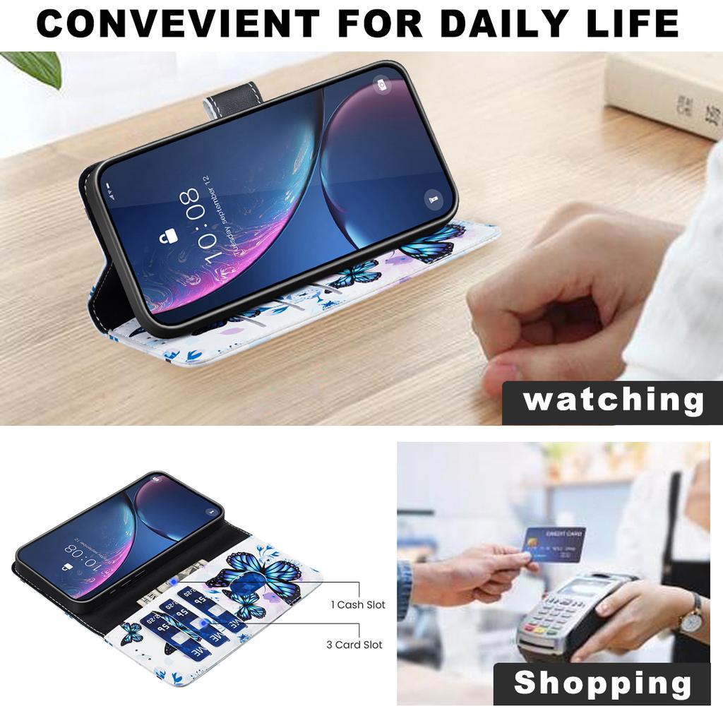 For Xiaomi Series Leather Cases Flower Butterfly Painted PU Protectiver Flip Cover with Card Holder Magnetic Closure Kickstand For Xiaomi Poco F7 X7