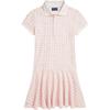Polo Plaid Floral Stretch Mesh Dress Kids Dresses 313956797-001