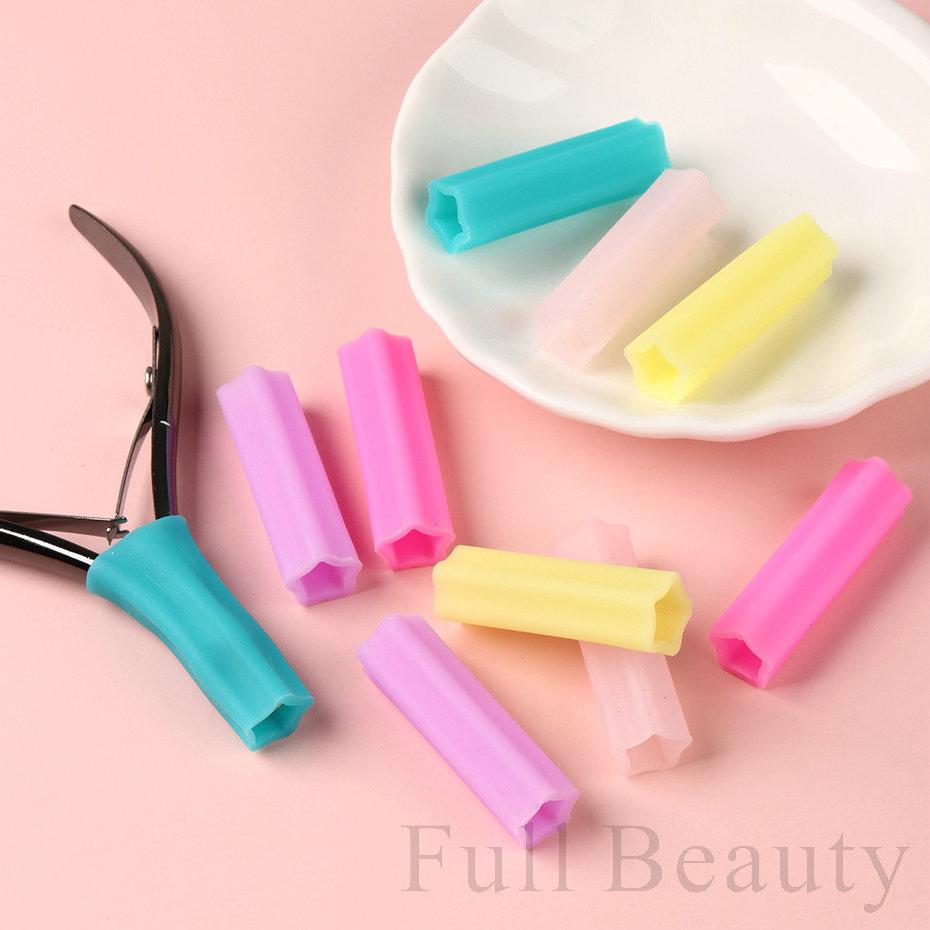 2/5PCS/Set Nipper Protective Cover for Nail Cuticle Scissor Anti-Fall Cover Dead Skin Tweezer Cap Manicure Pedicure Tool NFG-006