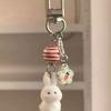 Cute Cartoon Plush Bunny Keychain Fashionable Versatile Backpack Pendant Lovers Pendant