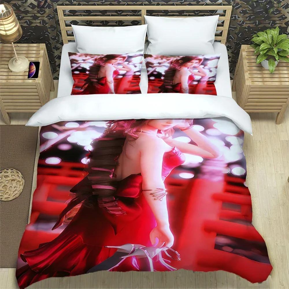 Final Fantasy Print Three Piece Bedding Set Fashion Article Children or Adults for Beds Quilt Cover Pillowcases Bedding Set Gift
