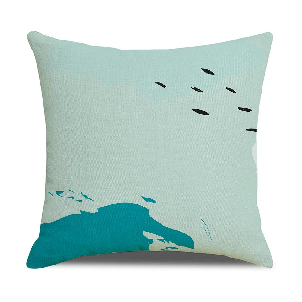 

Modern Simple Geometric Abstract Illustration Linen Pillow Cover New Home Sofa Cushion Cover Cushion Cover 45 * 45Cm (excluding pillow core)