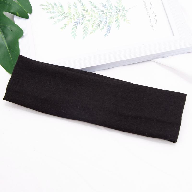 Cotton Solid Color Sports Headbands Gym Running Yoga Sweat Hair Bands High Elastic Makeup Women Tennis Hairband Hair Accessories