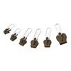 6Pcs/Set Sturdy Anti-rust Zipper Puller Metal Practical Stable Zipper Head for Clothes