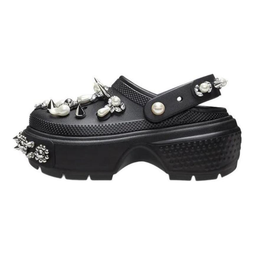 SIMONE ROCHA x Crocs Elpojoši Apavi Caurumu Apavi Sieviešu Melni