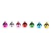 50Pcs Small Metal Bell Colourful Paint Christmas Jingle Bells Key Pendant Party DIY Beads