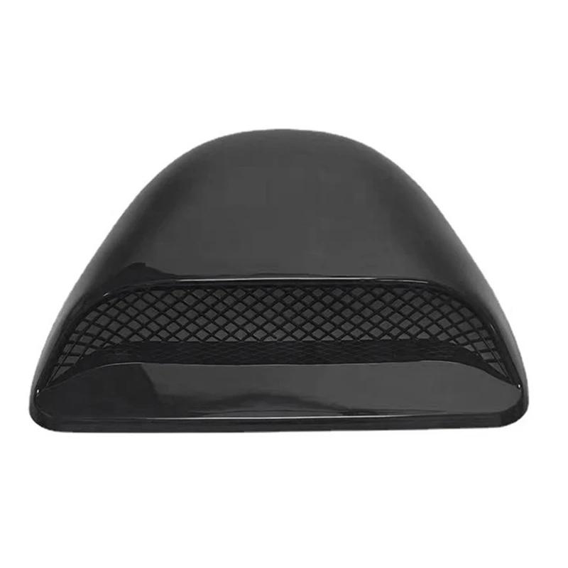 

Car Air Flow Intake Hood Scoop Vent Bonnet Decorative Covers Racing Style Bonnet Vent Front Engine Cover Universal чёрный