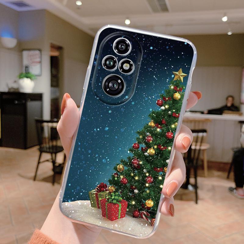 Für Honor 200 Pro Handyhülle Mode Blume Transparente Rückseite Für Honor 200Pro Weiches TPU Silikon Anti-Drop Bumper Fundas