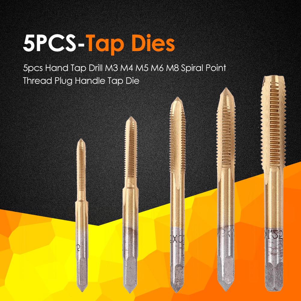 1pc HSS Machine M3 X 0.5mm Plug Tap and 1pc M3 X 0.5mm Die Threading Tool