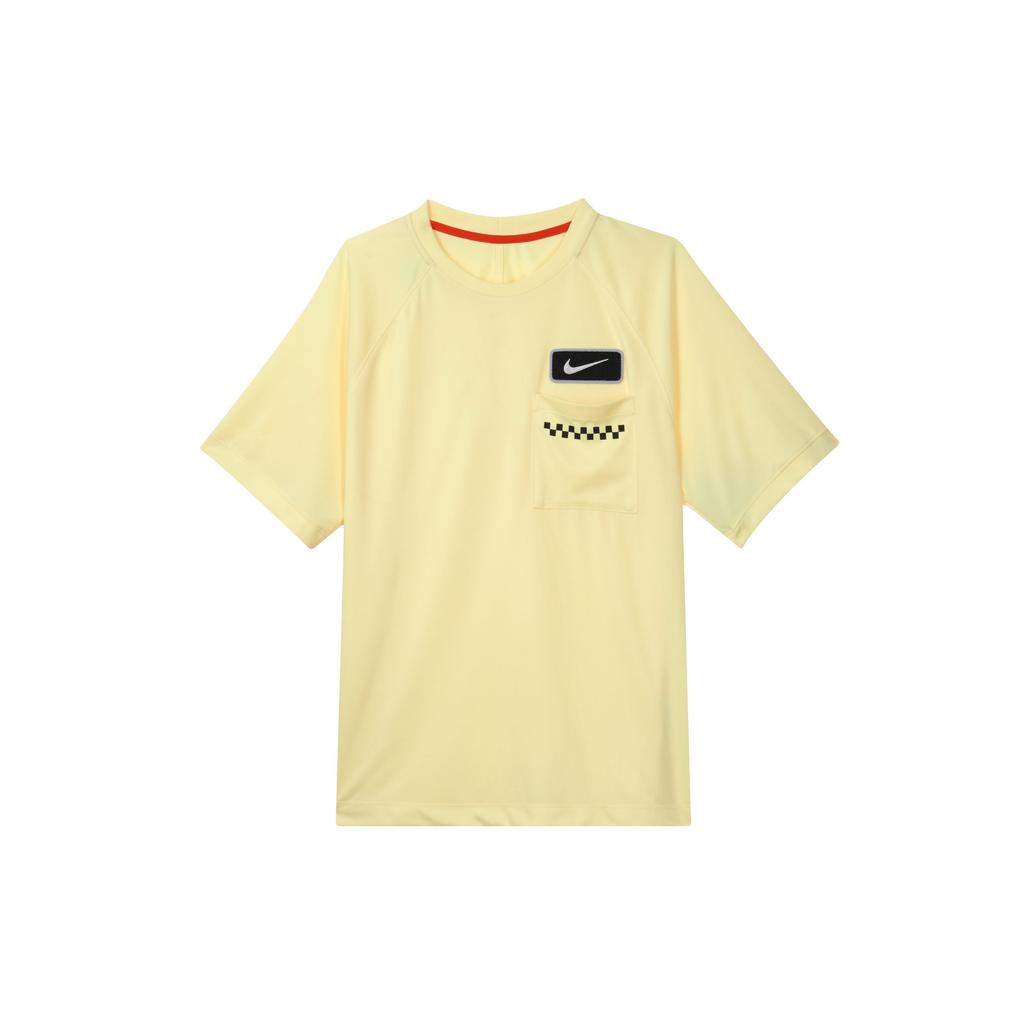 Nike Dri-Fit Logo Short Sleeve T-Shirt Men Tops Light-Lemon-Green DX8635-821