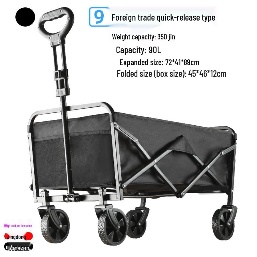 Jingyi Heavy-Duty Foldable Outdoor Camping Cart