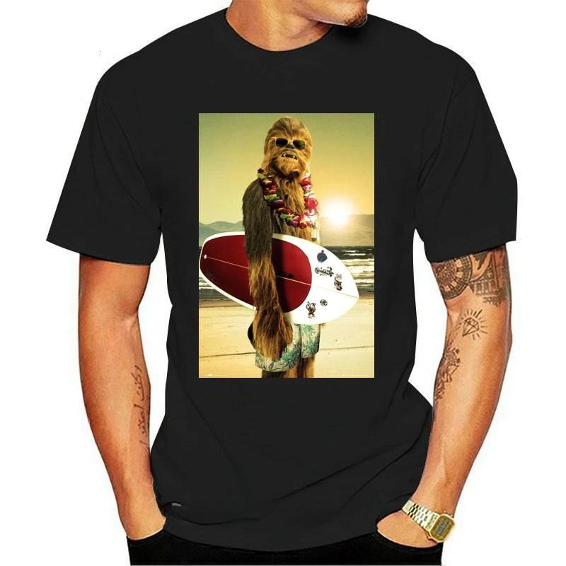 

New fashion heavyweight Hot Sale vintage Summer Round Collar streetwea Clothing Chewbacca Surfing Cool Birthday Present Gift Dad M