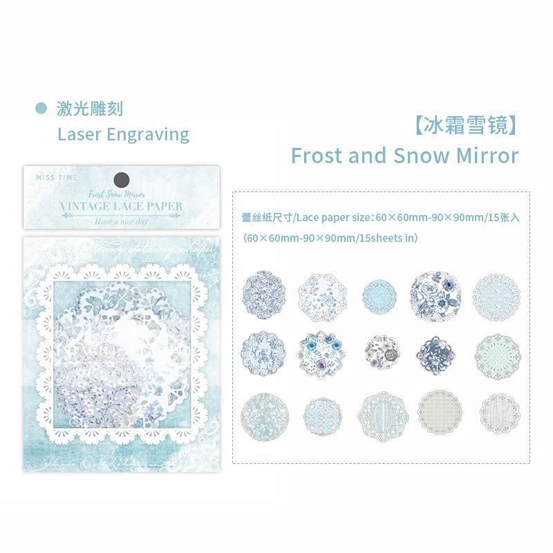 1pack/15pcs Vintage Material Paper Pack, Art Retro Style DIY Handmade Album Scrapbooking Decorative Paper Supplies