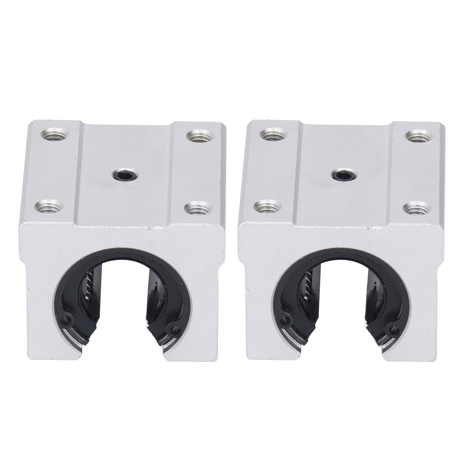 

2PCS Linear Ball Bearing Slide Block Aluminum Alloy SBR20UU Open Linear Bearing Block for Robot