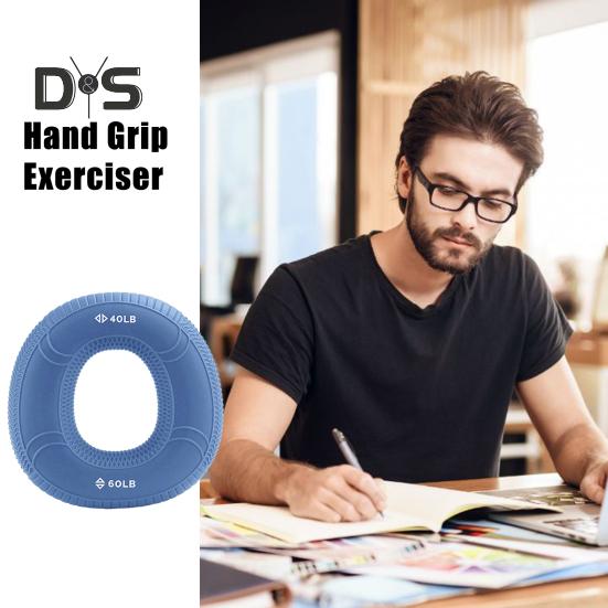 Pierścień do treningu siły silikonowej, antypoślizgowy pierścień do treningu przedramion i palców, koło do wzmacniania dłoni, przenośny trening rehabilitacyjny dłoni