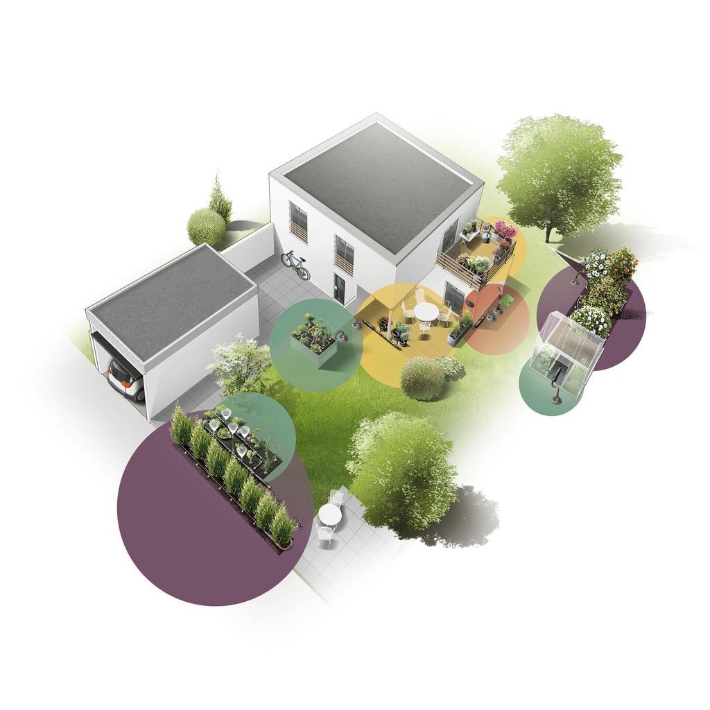 GARDENA Micro-Drip-Bewässerungssystem für Sträucher und 25 m Starterhecken, Set, 13500-20