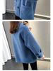 Women's Lambswool Coat: 2025 Autumn/Winter Korean-Style Loose Cardigan, Thickened Trendy Fleece
