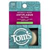 Tom's of Maine Natural Waxed Anti-Plaque Flat Floss, Spearmint, 29M(32Yd)