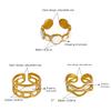Elegant Finger Rings Party Accessories Geometric Weddings Rings Stainless Steel Texture Suitable for Fashion Casual Look