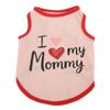 Summer Pet Clothing Cats High Elasticity Tank Top European Style Printed Alphabet Stripes Puppy Vest Cool Shirts