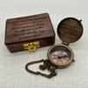**Personalized Engraved Compass Functional Brass Compass Custom Anniversary Christmas Gift**