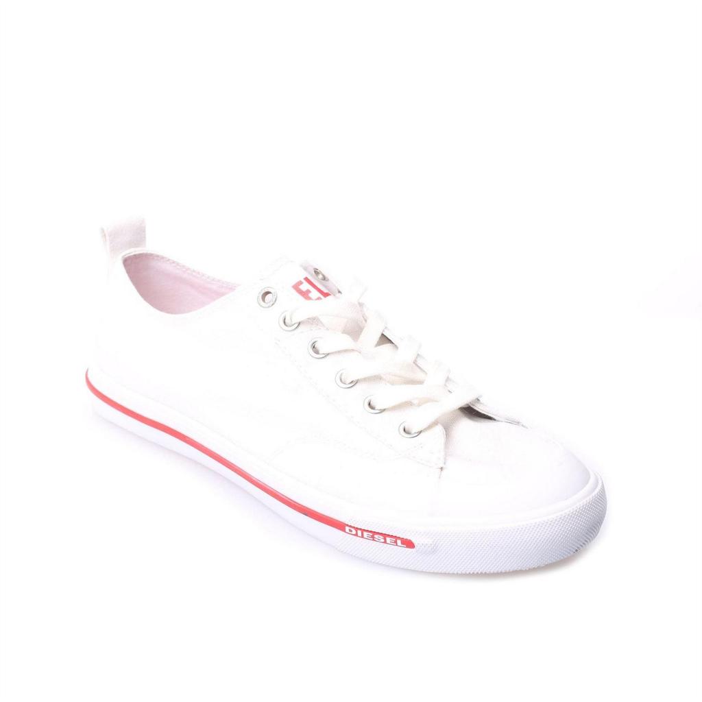 Diesel Mens S-Athos Stripe Detail Canvas Trainers
